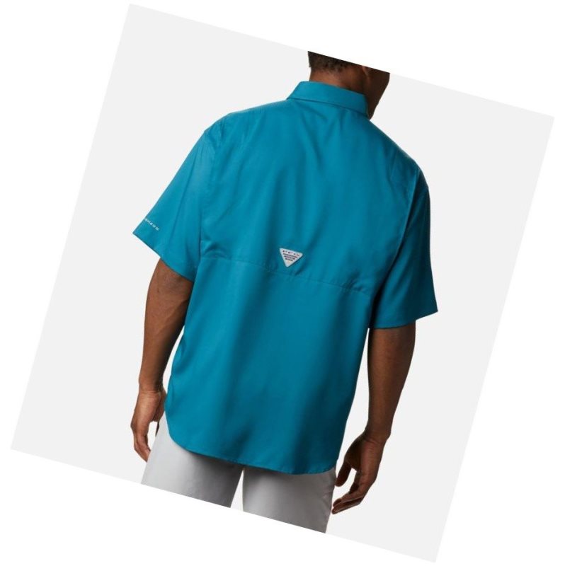 Koszule Columbia PFG Tamiami II Short Sleeve Tall Męskie Niebieskie | 76ZIDMBNP