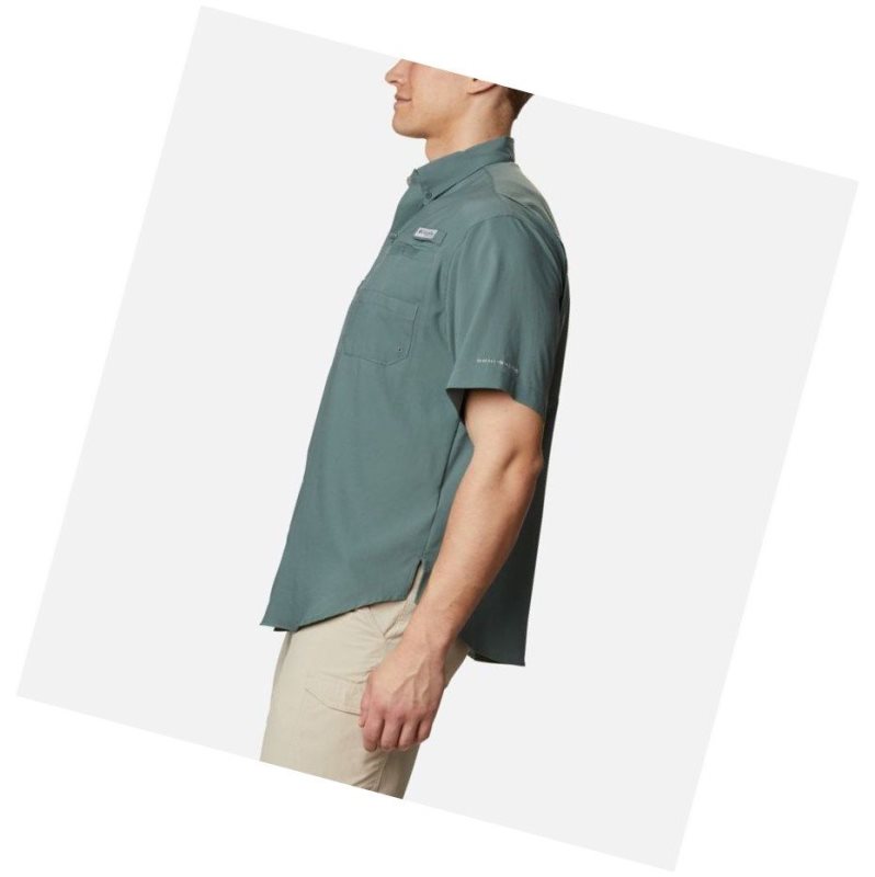 Koszule Columbia PFG Tamiami II Short Sleeve Tall Męskie Zielone | 69CWUQYXO