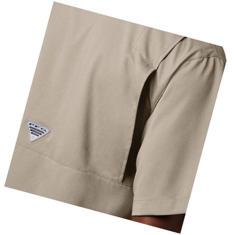 Koszule Columbia PFG Tamiami II Short Sleeve Tall Męskie Khaki | 95CHBAJMO