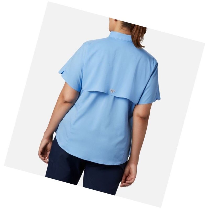 Koszule Columbia PFG Tamiami II Short Sleeve Plus Size Damskie Białe | 45KYFALQS