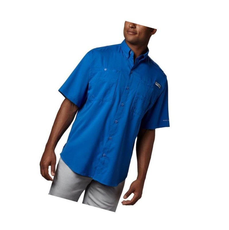 Koszule Columbia PFG Tamiami II Short Sleeve Big Męskie Niebieskie | 30CWDNZGK