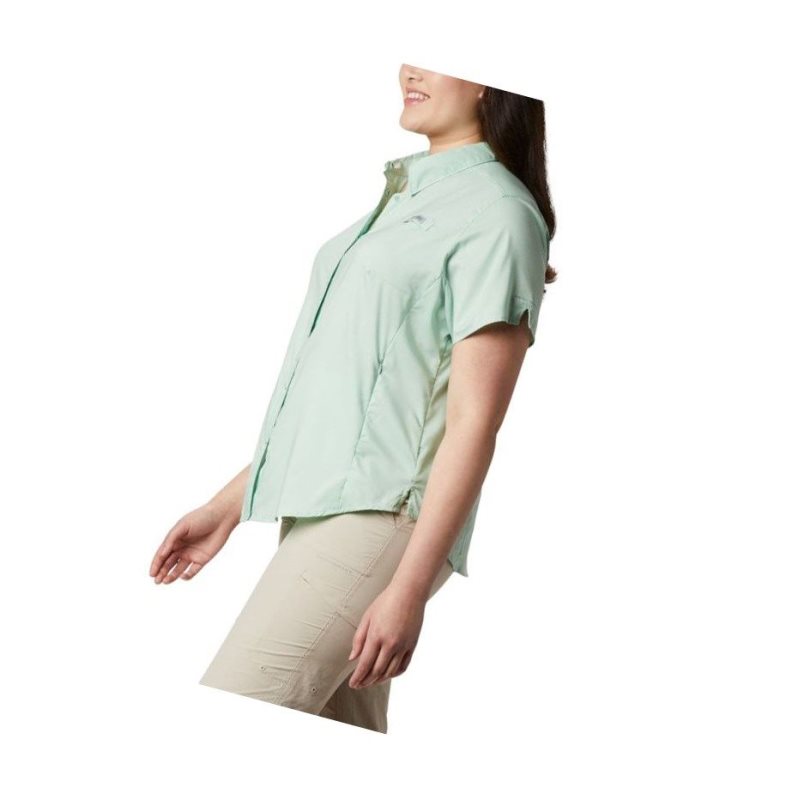 Koszule Columbia PFG Tamiami II Short Sleeve Plus Size Damskie Mięta | 98YVCXLRF