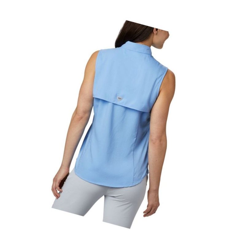 Koszule Columbia PFG Tamiami Sleeveless Damskie Białe | 50DHAZVUF