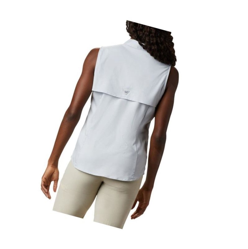 Koszule Columbia PFG Tamiami Sleeveless Damskie Szare | 92UZMJCFK