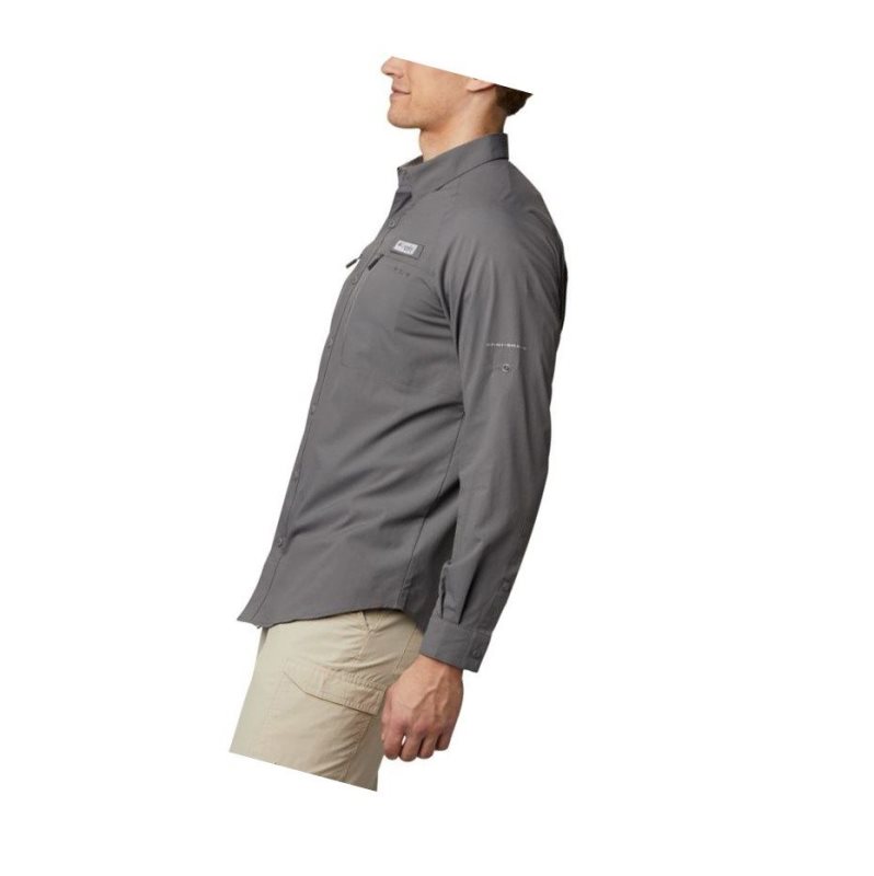 Koszule Columbia PFG Terminal Tackle Long Sleeve Woven Męskie Szare | 52JMYFIXQ