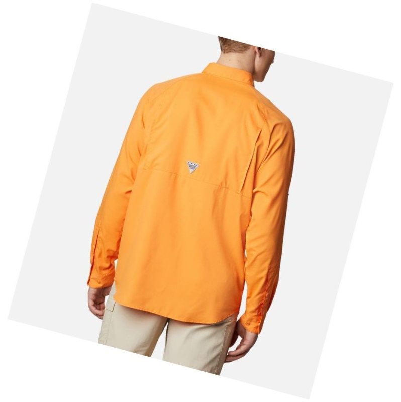 Koszule Columbia PFG Terminal Tackle Long Sleeve Woven Męskie Pomarańczowe | 32VBDNFKQ