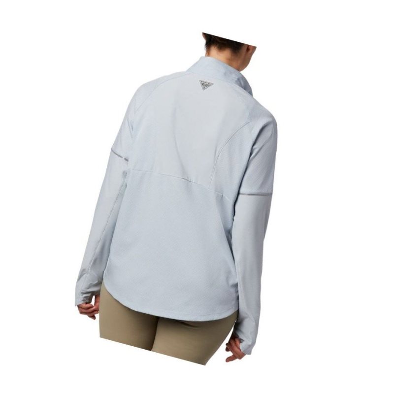 Koszule Columbia PFG Ultimate Catch ZERO Long Sleeve Hybrid Damskie Szare | 46GVJMTDY