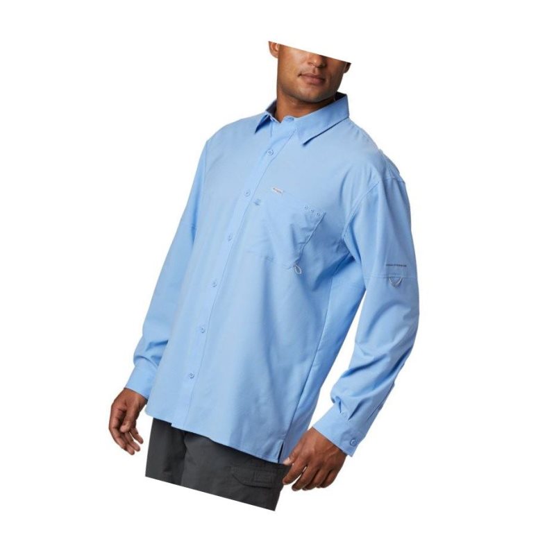 Koszule Columbia PFG Zero Rules Woven Long Sleeve Męskie Białe | 58AULMSPK