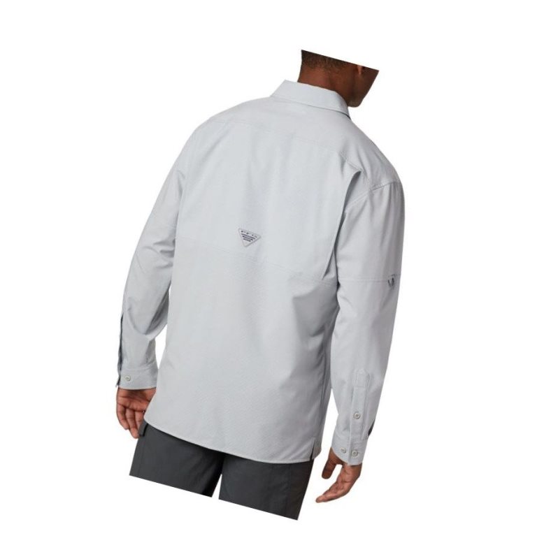 Koszule Columbia PFG Zero Rules Woven Long Sleeve Męskie Szare | 86UFQNDZE