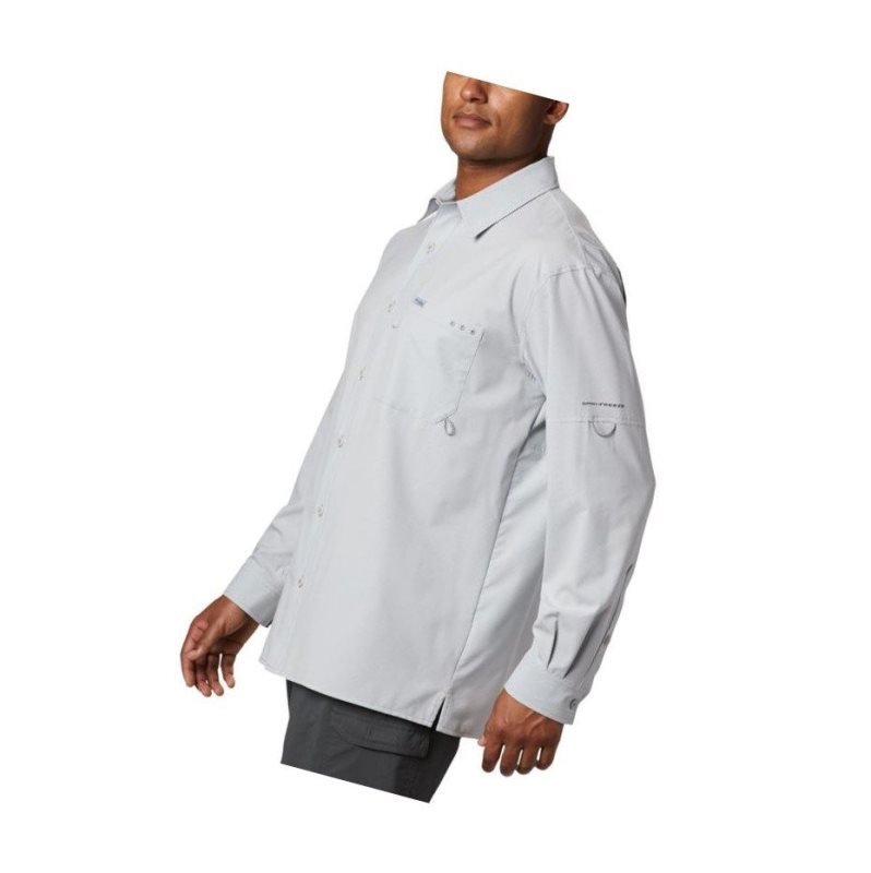 Koszule Columbia PFG Zero Rules Woven Long Sleeve Męskie Szare | 86UFQNDZE