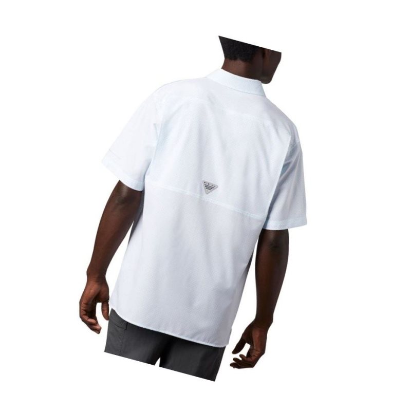 Koszule Columbia PFG Zero Rules Woven Short Sleeve Męskie Białe | 49YDFJMGC