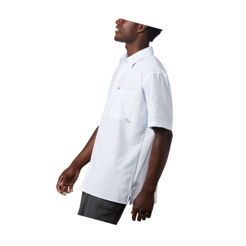 Koszule Columbia PFG Zero Rules Woven Short Sleeve Męskie Białe | 49YDFJMGC