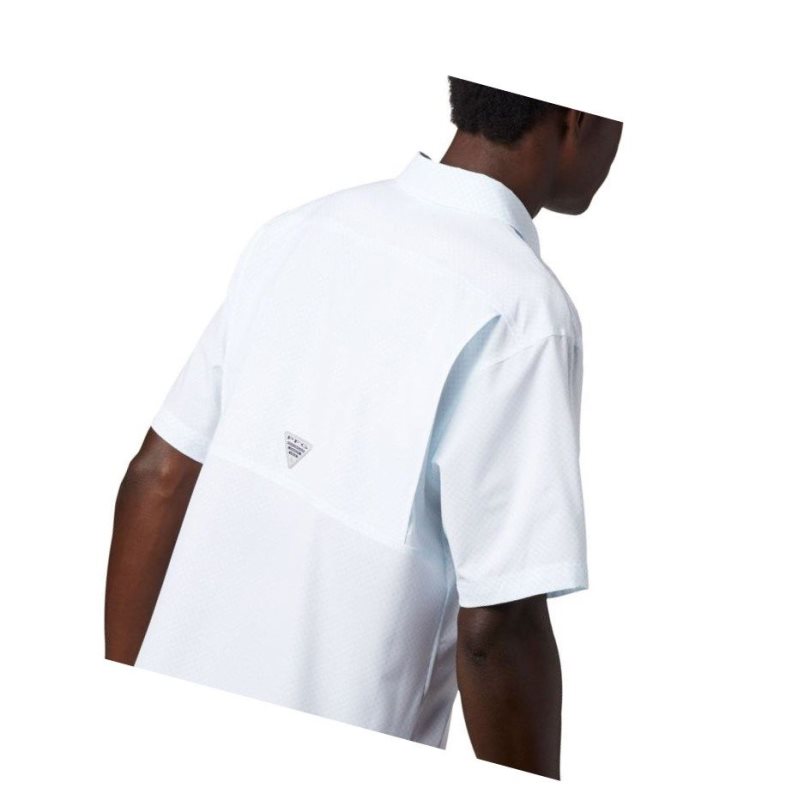 Koszule Columbia PFG Zero Rules Woven Short Sleeve Męskie Białe | 49YDFJMGC