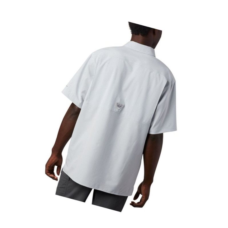 Koszule Columbia PFG Zero Rules Woven Short Sleeve Męskie Szare | 01SWNOQHF