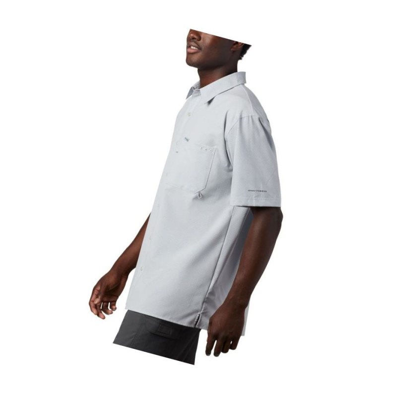 Koszule Columbia PFG Zero Rules Woven Short Sleeve Męskie Szare | 01SWNOQHF