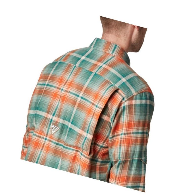 Koszule Columbia PHG Sharptail Flannel Męskie Pomarańczowe Kolorowe | 61QVCITDP