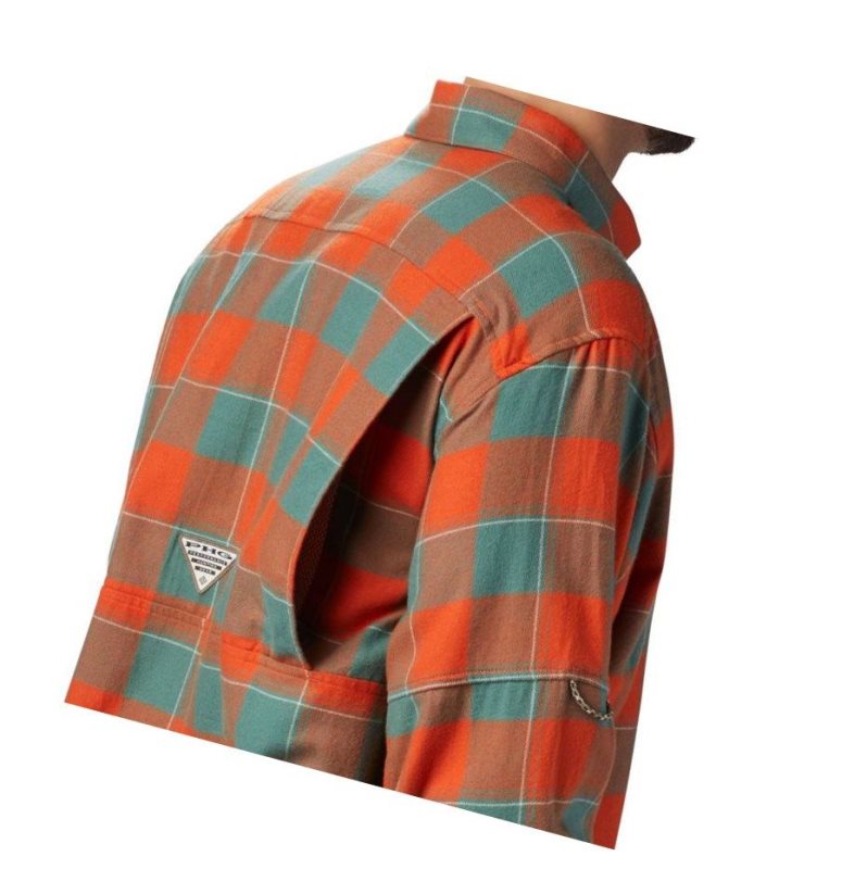 Koszule Columbia PHG Sharptail Flannel Męskie Pomarańczowe | 01DRXJBEU