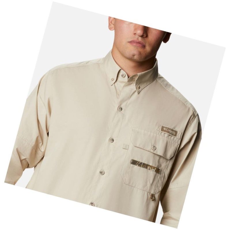 Koszule Columbia PHG Sharptail Long Sleeve Męskie Khaki | 78QBNZWPS