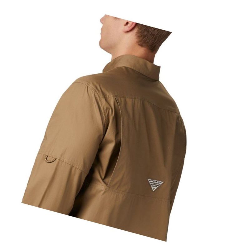 Koszule Columbia PHG Sharptail Long Sleeve Męskie Brązowe | 40XGLDPMB