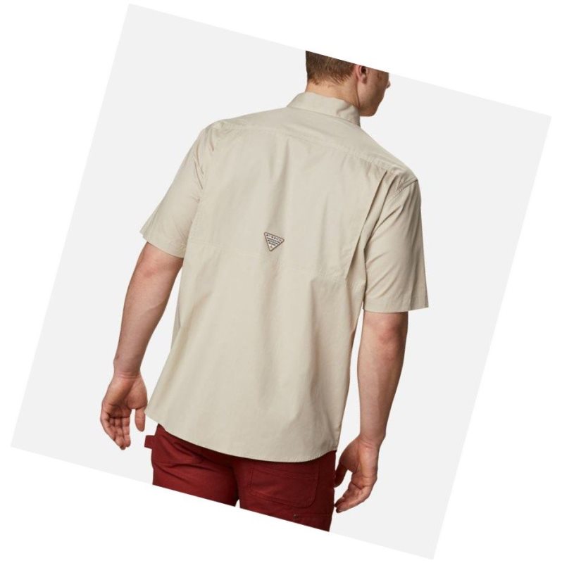 Koszule Columbia PHG Sharptail Short Sleeve Tall Męskie Khaki | 05EWRUDQG