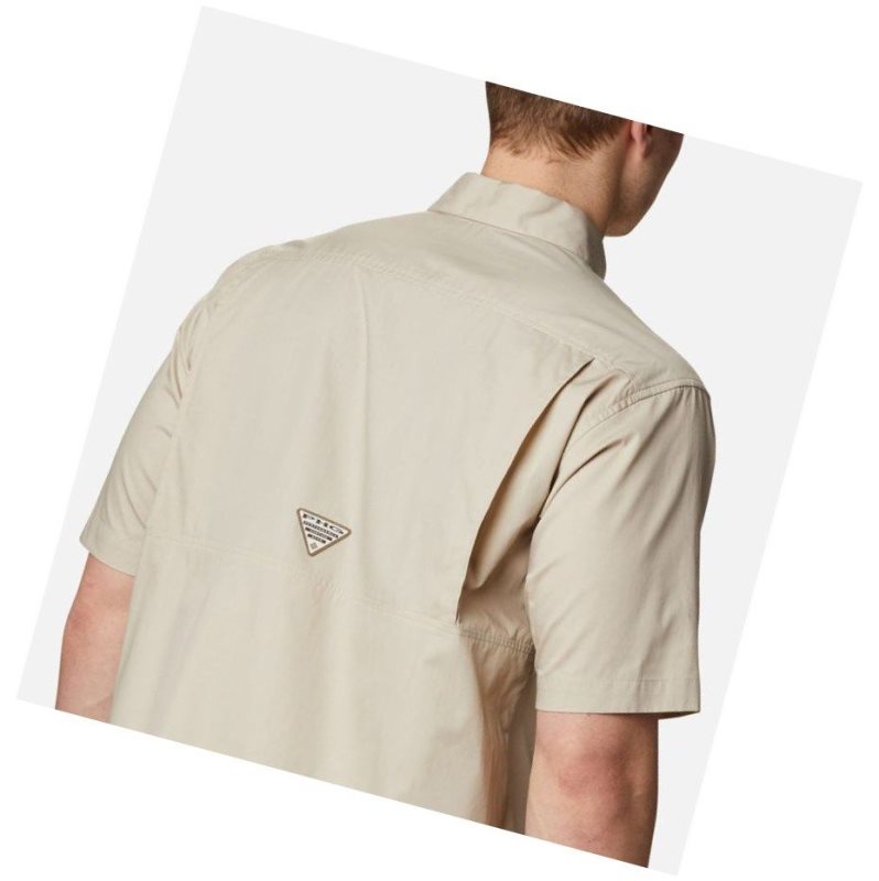 Koszule Columbia PHG Sharptail Short Sleeve Tall Męskie Khaki | 05EWRUDQG