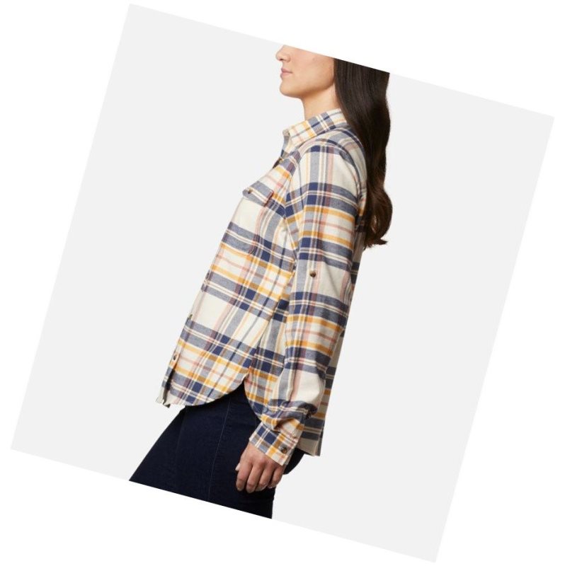 Koszule Columbia Pine Street Stretch Flannel Damskie Granatowe Kolorowe | 73AZQJTOY