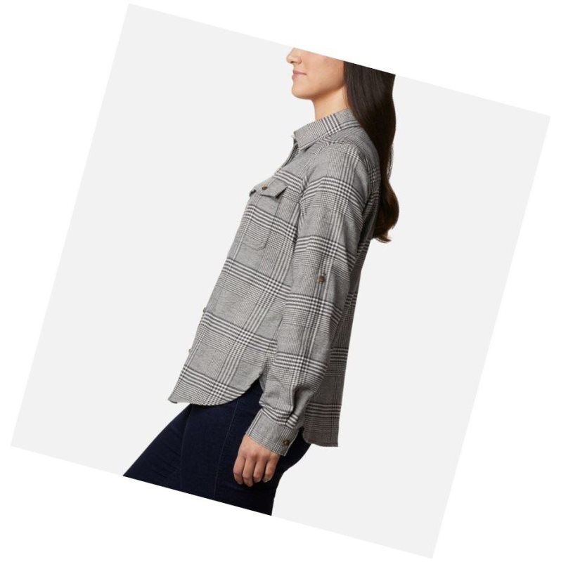 Koszule Columbia Pine Street Stretch Flannel Damskie Kremowe | 92NUXJHBO