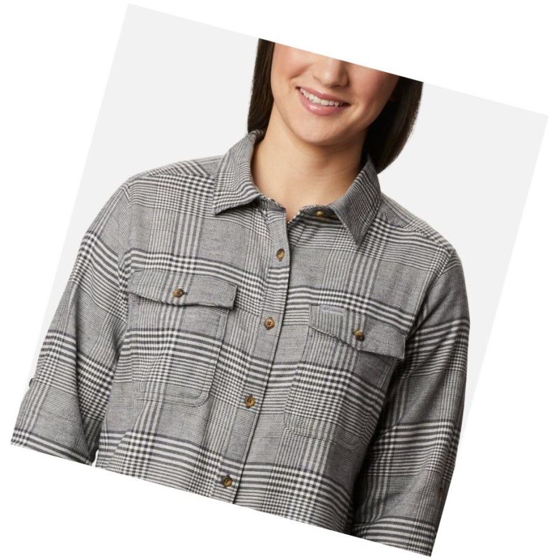 Koszule Columbia Pine Street Stretch Flannel Damskie Kremowe | 92NUXJHBO