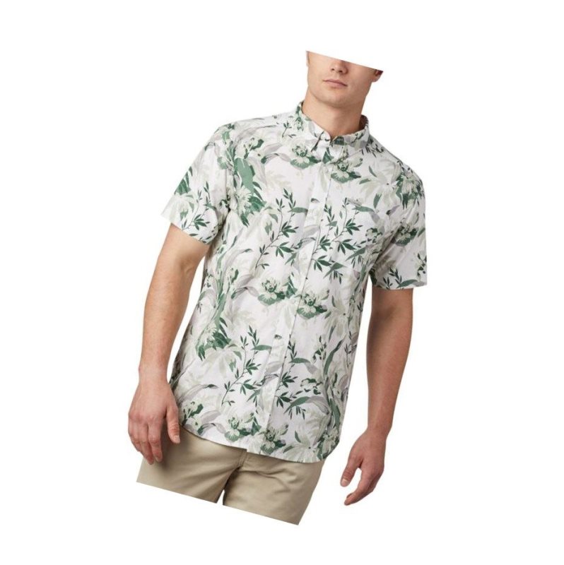 Koszule Columbia Rapid Rivers Printed Short Sleeve Męskie Zielone | 98KVAMZTO