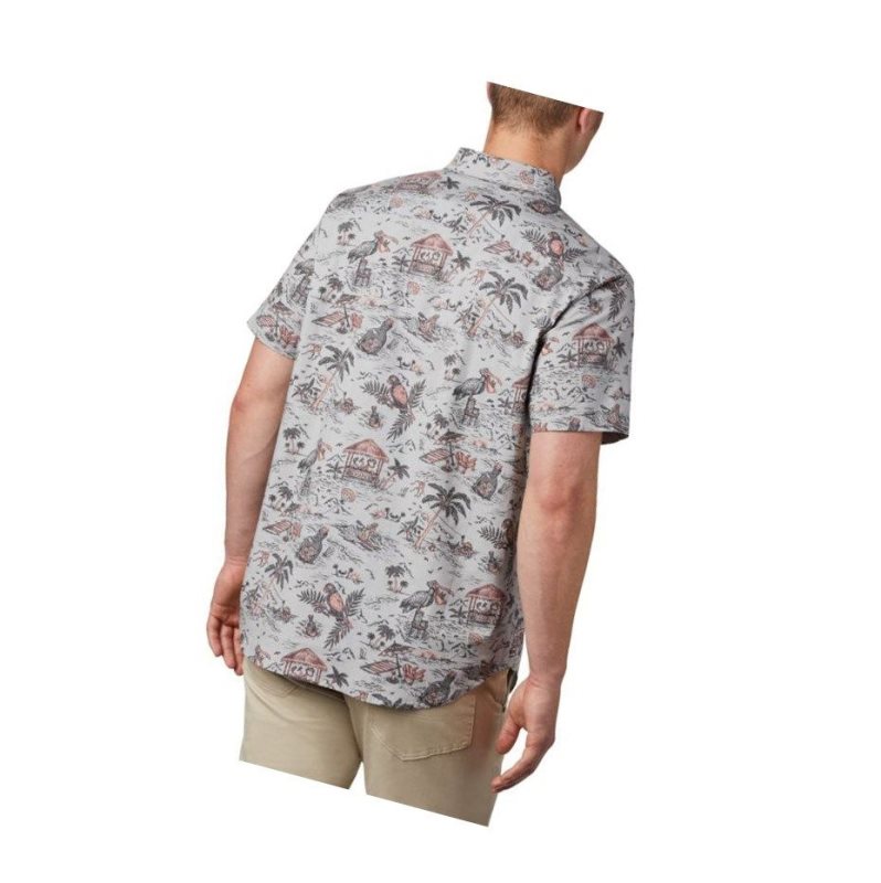 Koszule Columbia Rapid Rivers Printed Short Sleeve Męskie Szare | 19IBJRTGZ