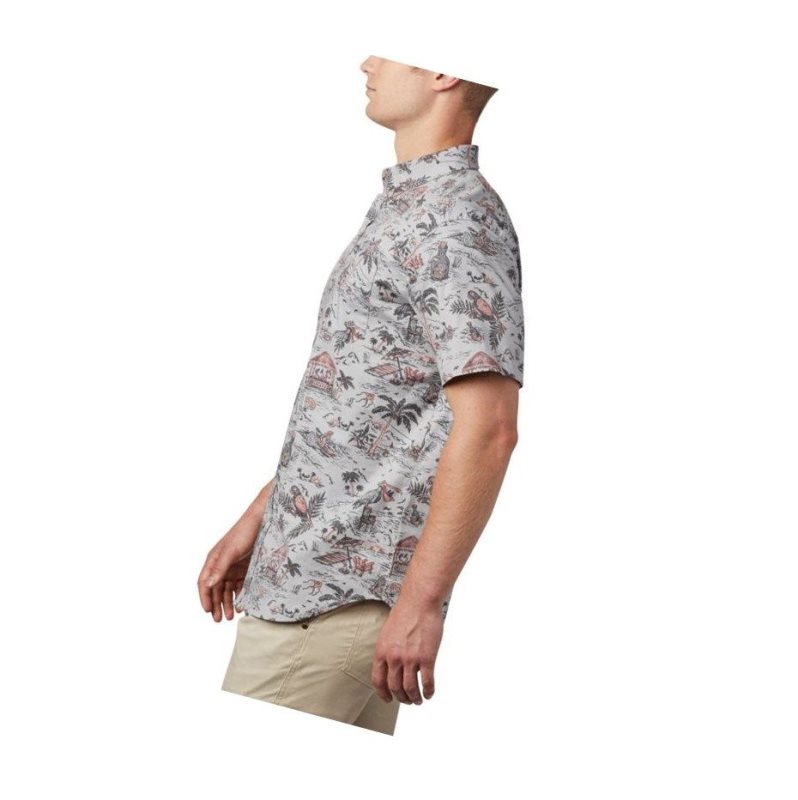 Koszule Columbia Rapid Rivers Printed Short Sleeve Męskie Szare | 19IBJRTGZ