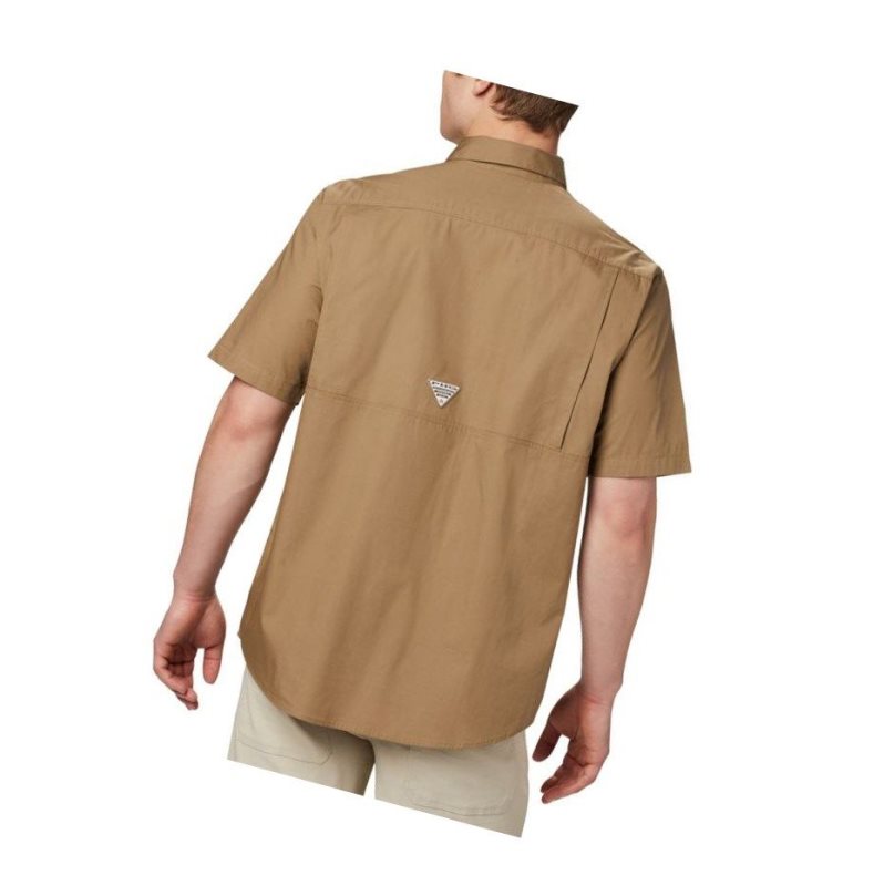 Koszule Columbia Sharptail Short Sleeve Męskie Brązowe | 57IFWYZVO