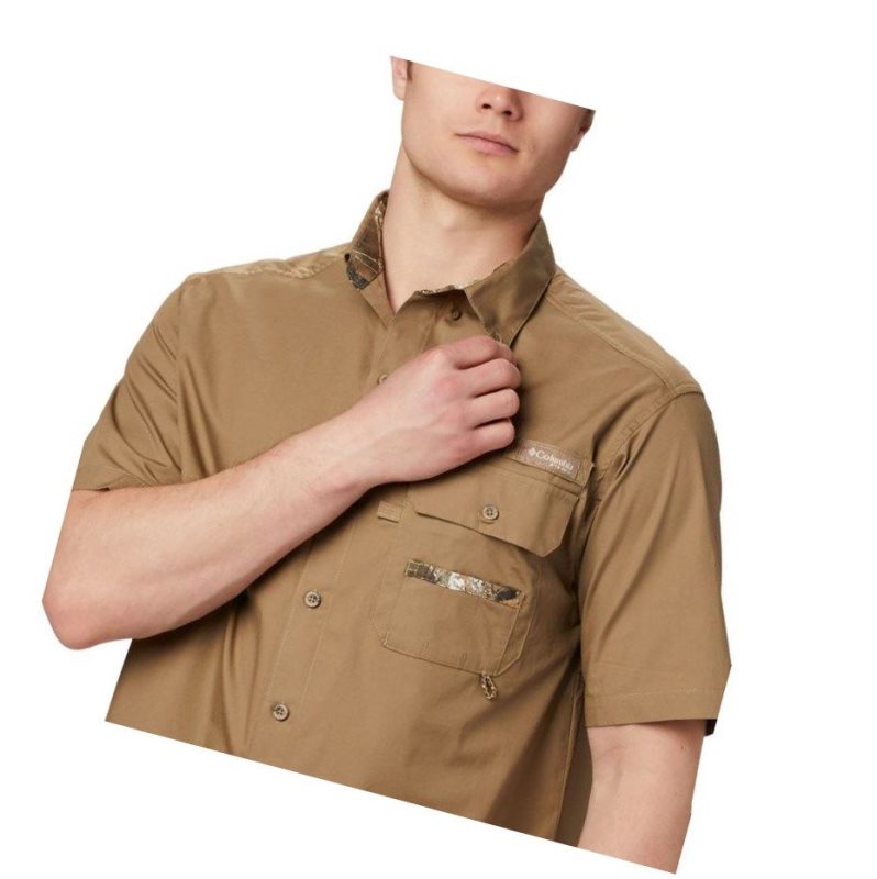 Koszule Columbia Sharptail Short Sleeve Męskie Brązowe | 57IFWYZVO