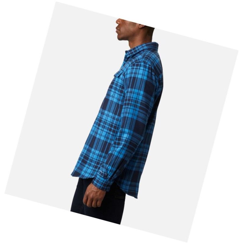 Koszule Columbia Silver Ridge 2.0 Flannel Tall Męskie Granatowe | 80RSWTJKP