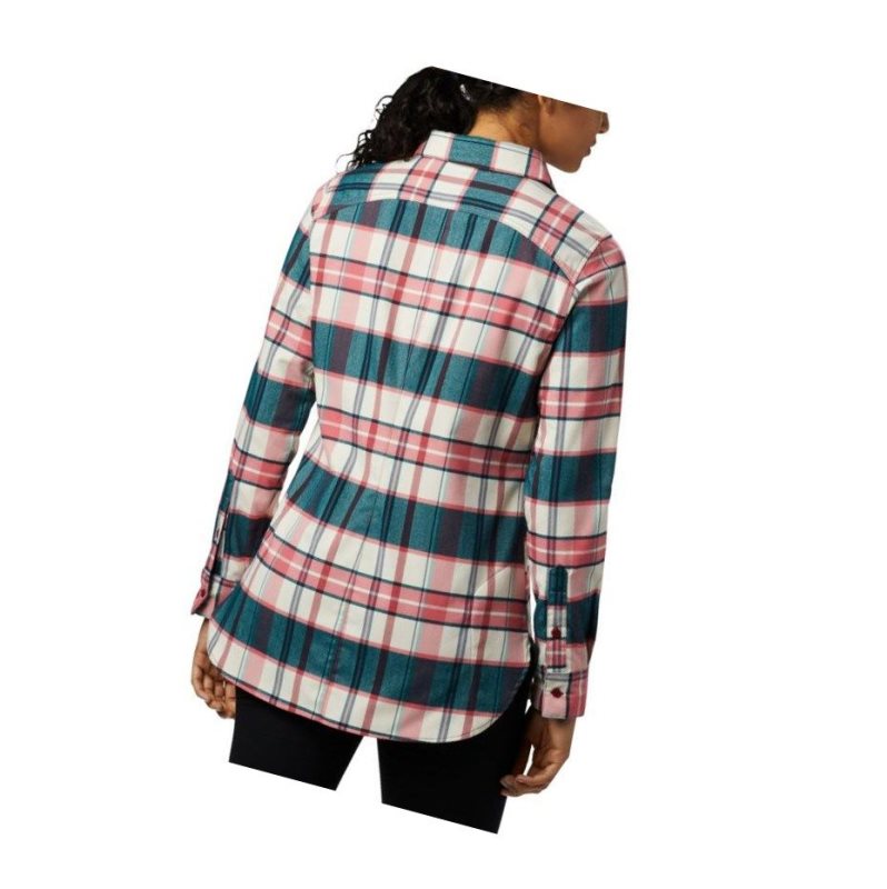 Koszule Columbia Silver Ridge 2.0 Flannel Tunic Damskie Czerwone | 57BYDFUJO