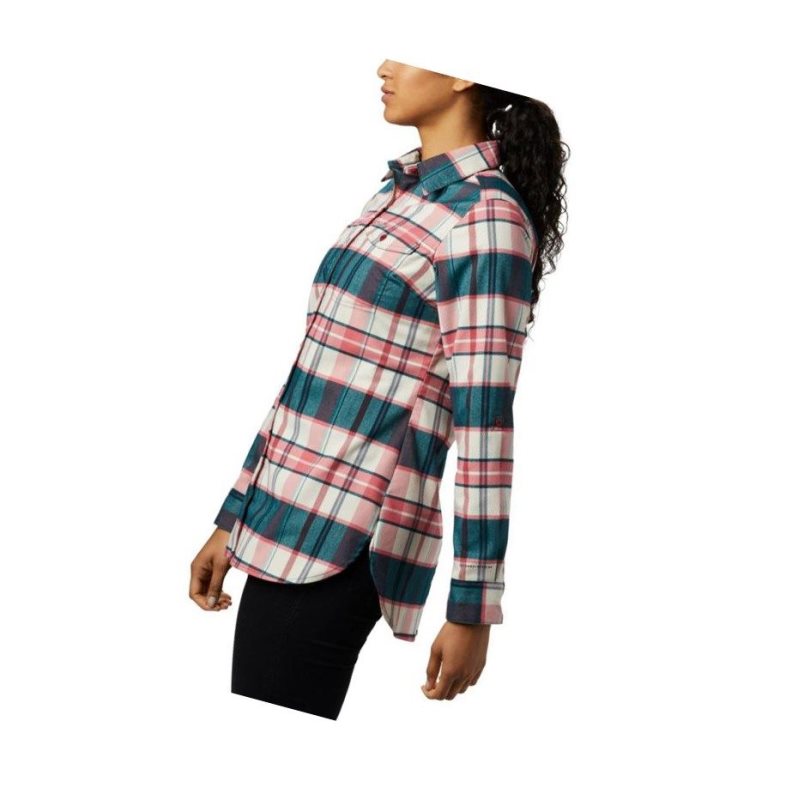 Koszule Columbia Silver Ridge 2.0 Flannel Tunic Damskie Czerwone | 57BYDFUJO