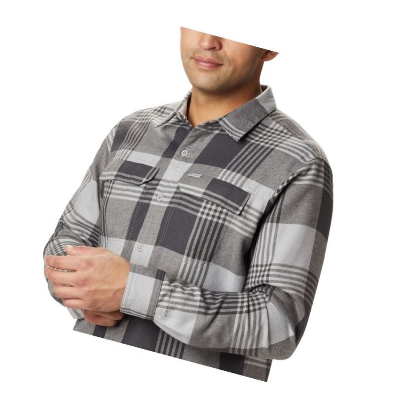 Koszule Columbia Silver Ridge 2.0 Flannel Tall Męskie Szare | 20BWNKQDA