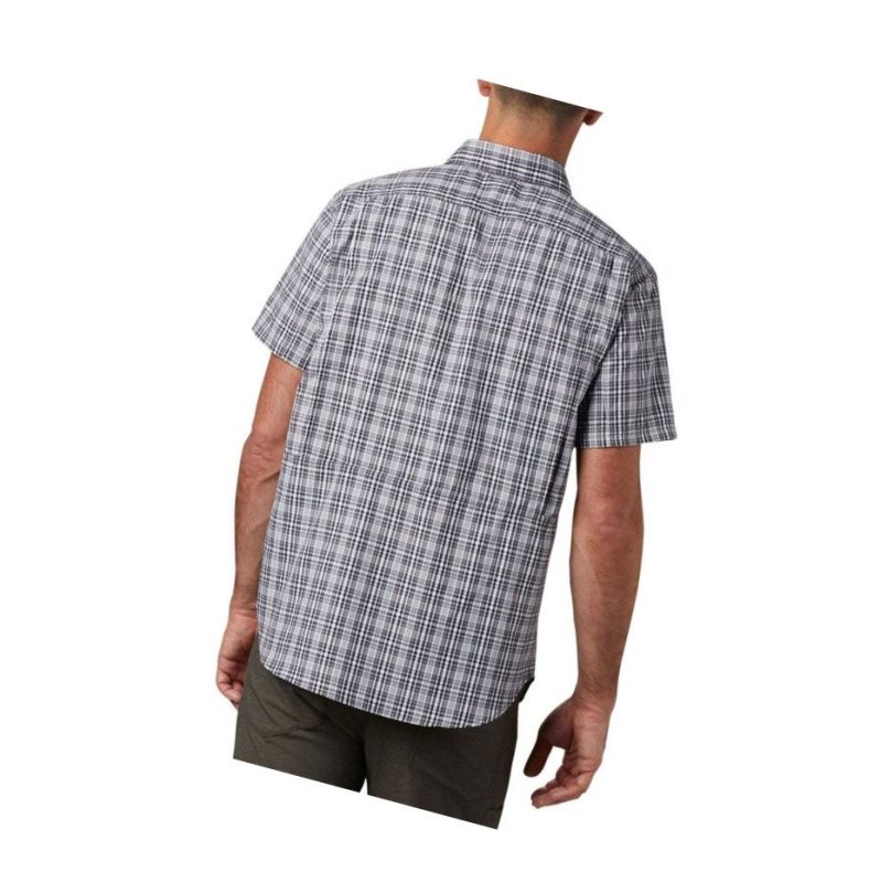 Koszule Columbia Silver Ridge 2.0 Multi Plaid Short Sleeve Męskie Czarne | 60YZDWEVX