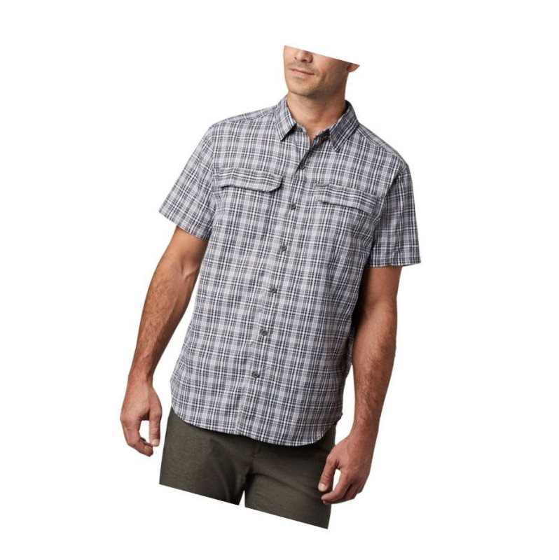 Koszule Columbia Silver Ridge 2.0 Multi Plaid Short Sleeve Męskie Czarne | 60YZDWEVX