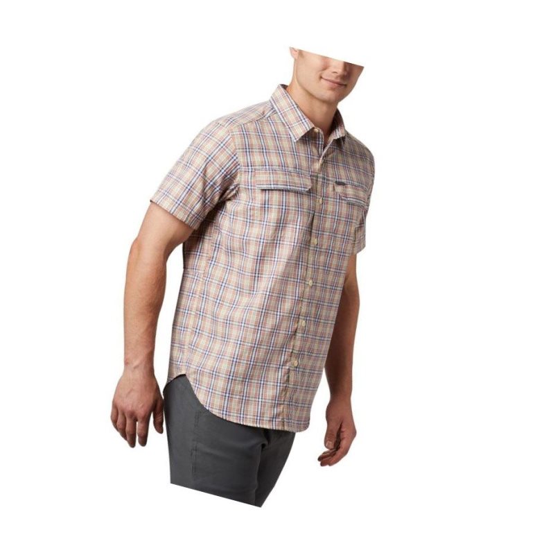 Koszule Columbia Silver Ridge 2.0 Multi Plaid Short Sleeve Męskie Ciemny Koralowe | 60JKREIGF