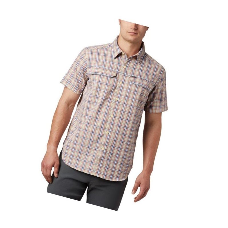 Koszule Columbia Silver Ridge 2.0 Multi Plaid Short Sleeve Męskie Ciemny Koralowe | 60JKREIGF