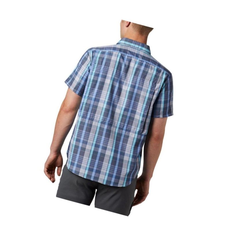 Koszule Columbia Silver Ridge 2.0 Multi Plaid Short Sleeve Męskie Niebieskie Kolorowe | 58ATVFPYR