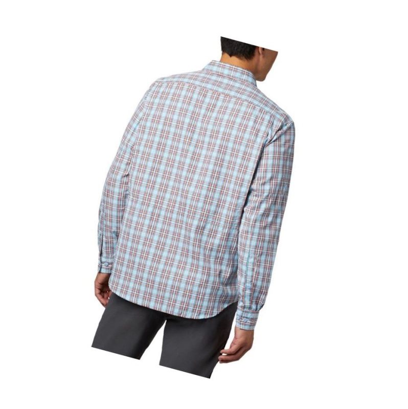 Koszule Columbia Silver Ridge 2.0 Plaid Long Sleeve Męskie Niebieskie | 58GJULSCD