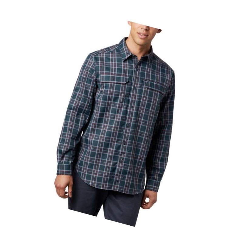 Koszule Columbia Silver Ridge 2.0 Plaid Long Sleeve Tall Męskie Szare | 49WVKEDLR