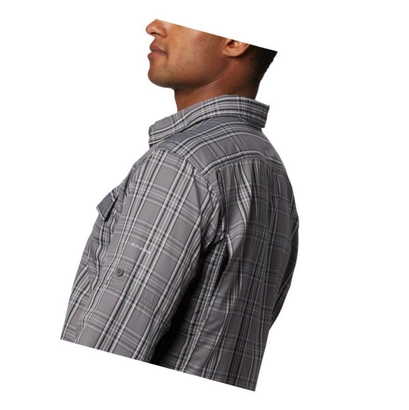 Koszule Columbia Silver Ridge 2.0 Plaid Long Sleeve Big Męskie Szare | 49DSVETFP