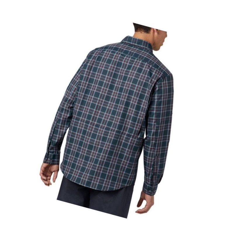 Koszule Columbia Silver Ridge 2.0 Plaid Long Sleeve Męskie Szare | 48KDCHXPU