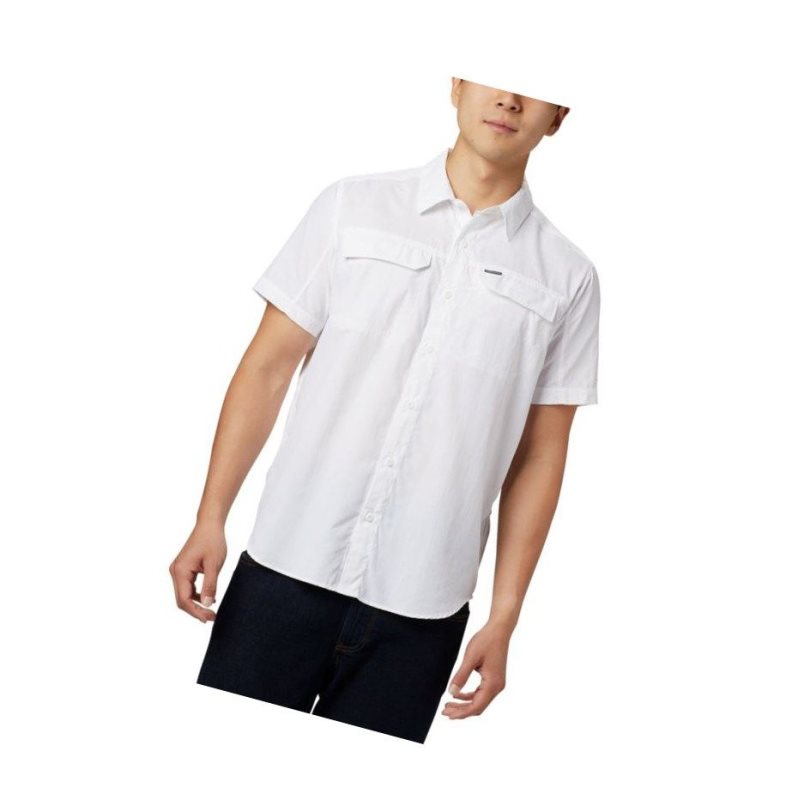 Koszule Columbia Silver Ridge 2.0 Short Sleeve Tall Męskie Białe | 04ISUWEMC