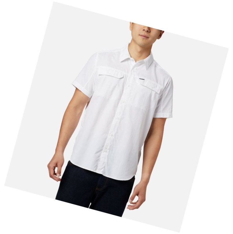 Koszule Columbia Silver Ridge 2.0 Short Sleeve Męskie Białe | 02TMASDUI