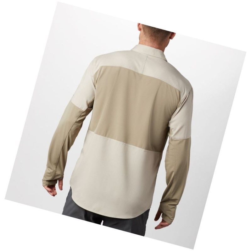 Koszule Columbia Silver Ridge Lite Hybrid Męskie Khaki | 58RTXHWFM