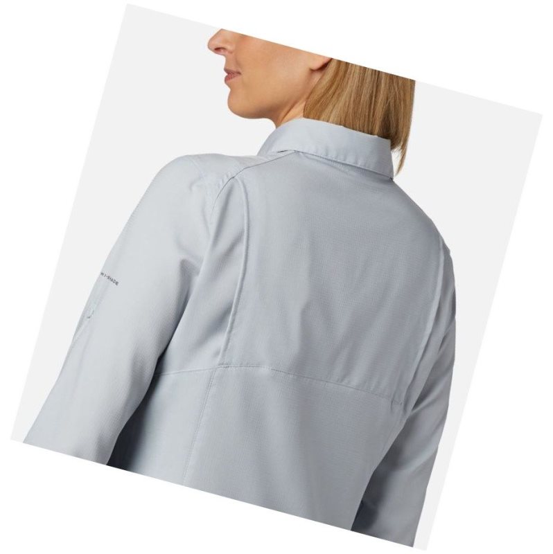 Koszule Columbia Silver Ridge Lite Long Sleeve Damskie Szare | 13GKMUNAE